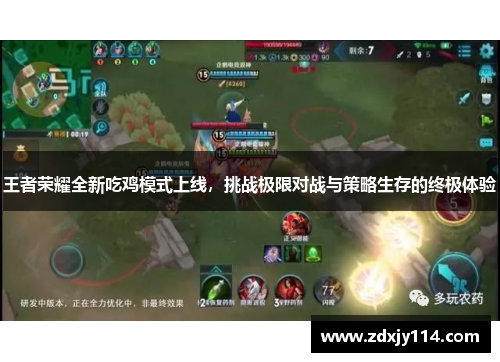 王者荣耀全新吃鸡模式上线，挑战极限对战与策略生存的终极体验